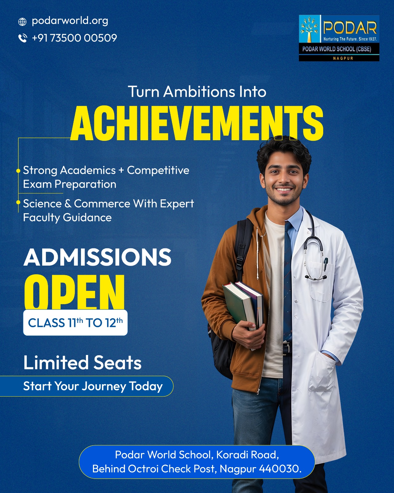 Podar World School Nagpur Facebook ad