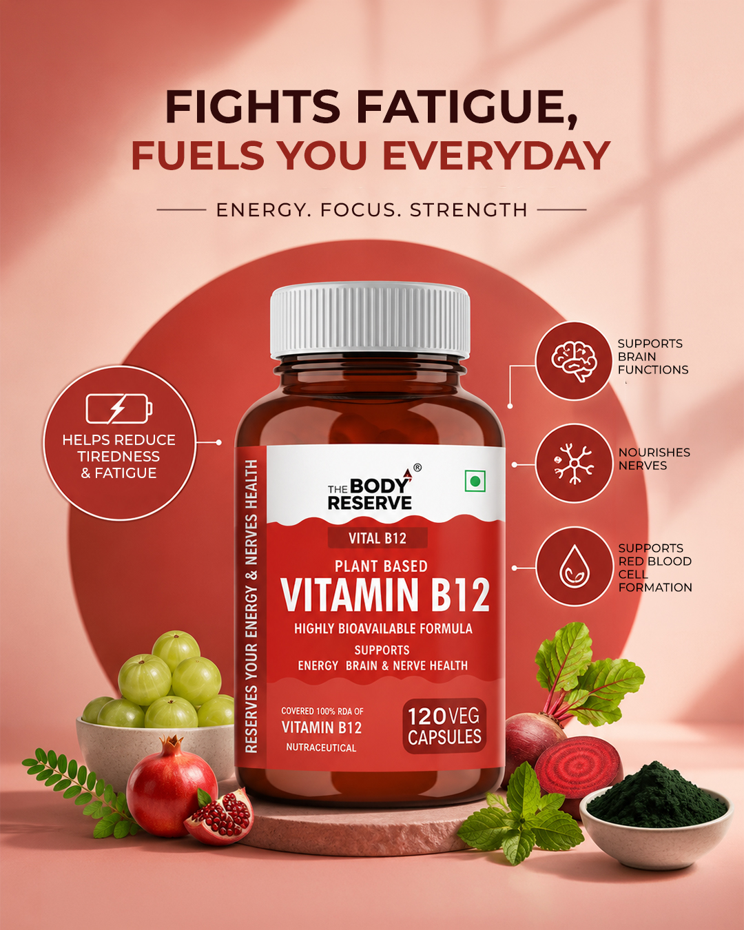 The Body Reserve Facebook ad: Boost Energy & Focus Naturally