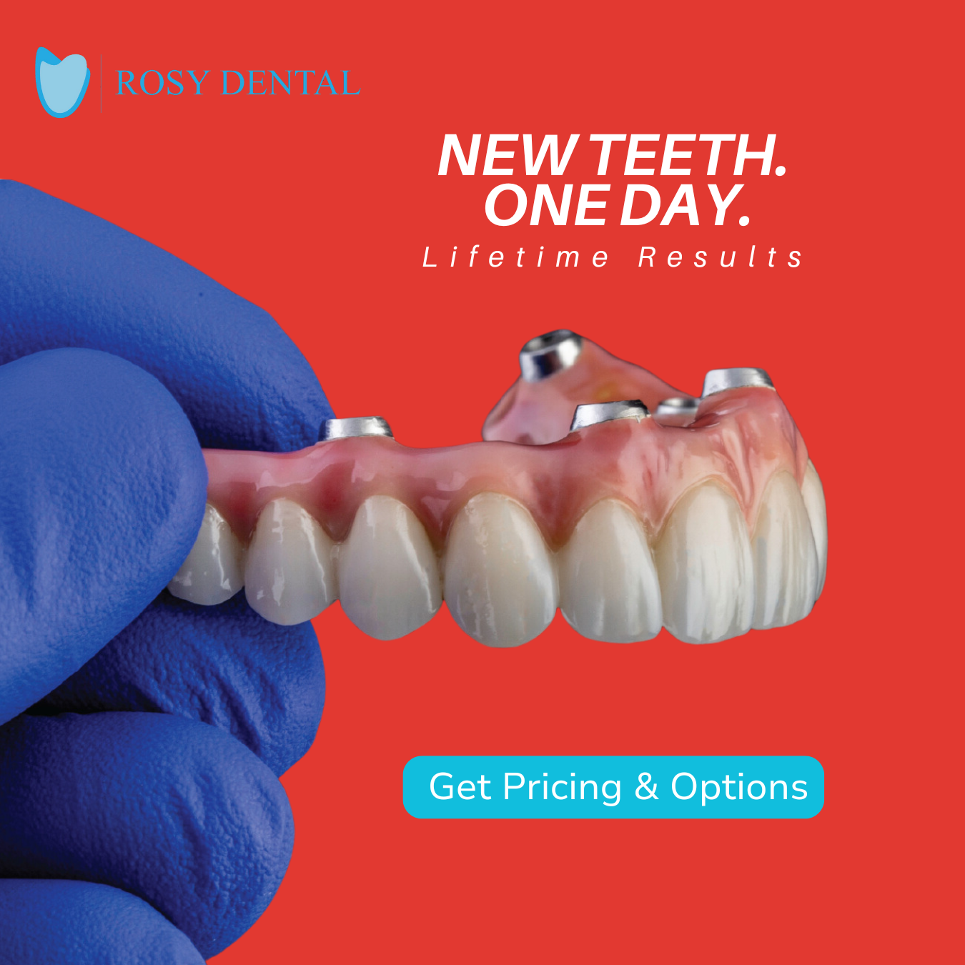 RosyDental Facebook ad: Discover Immediately