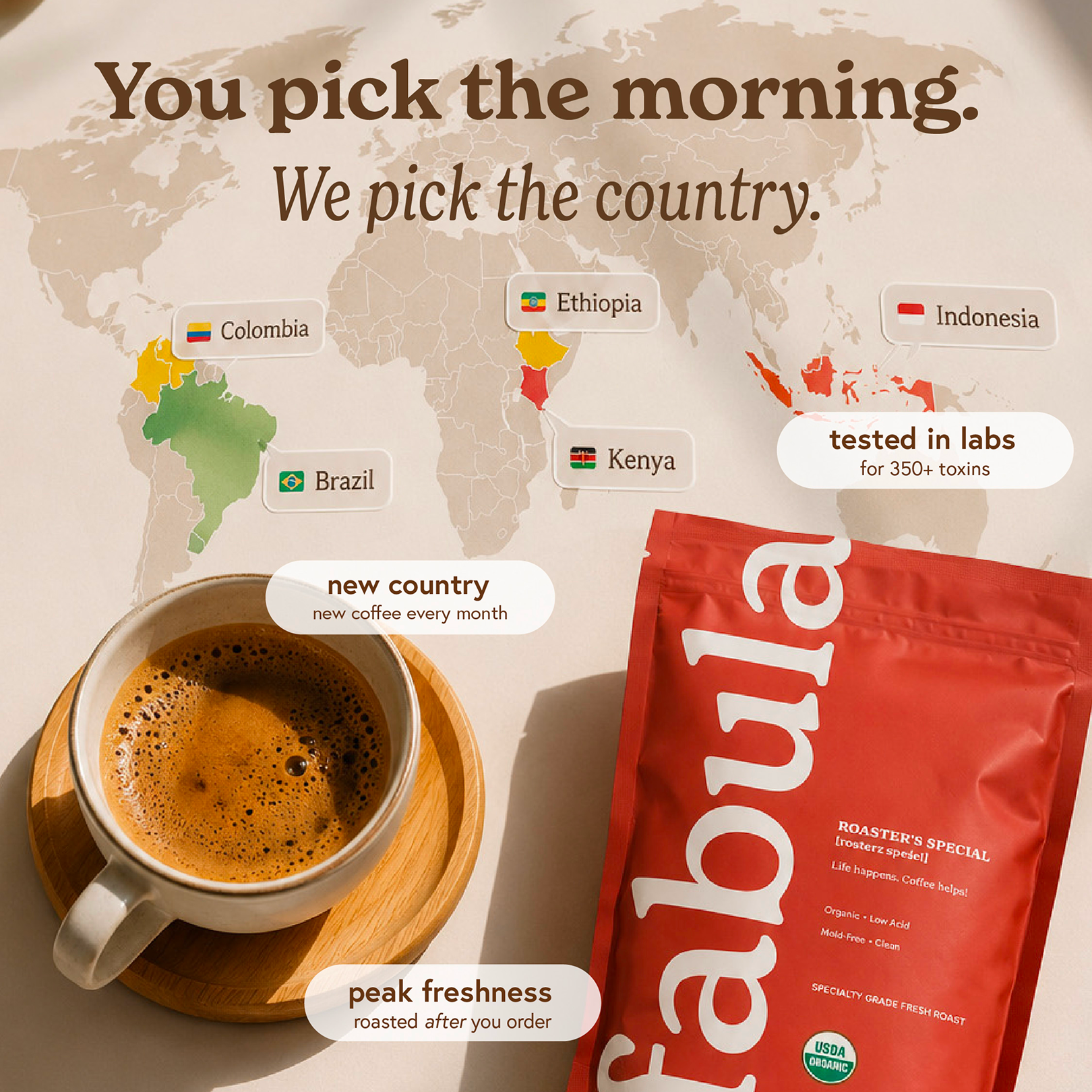 Fabula Coffee Facebook ad
