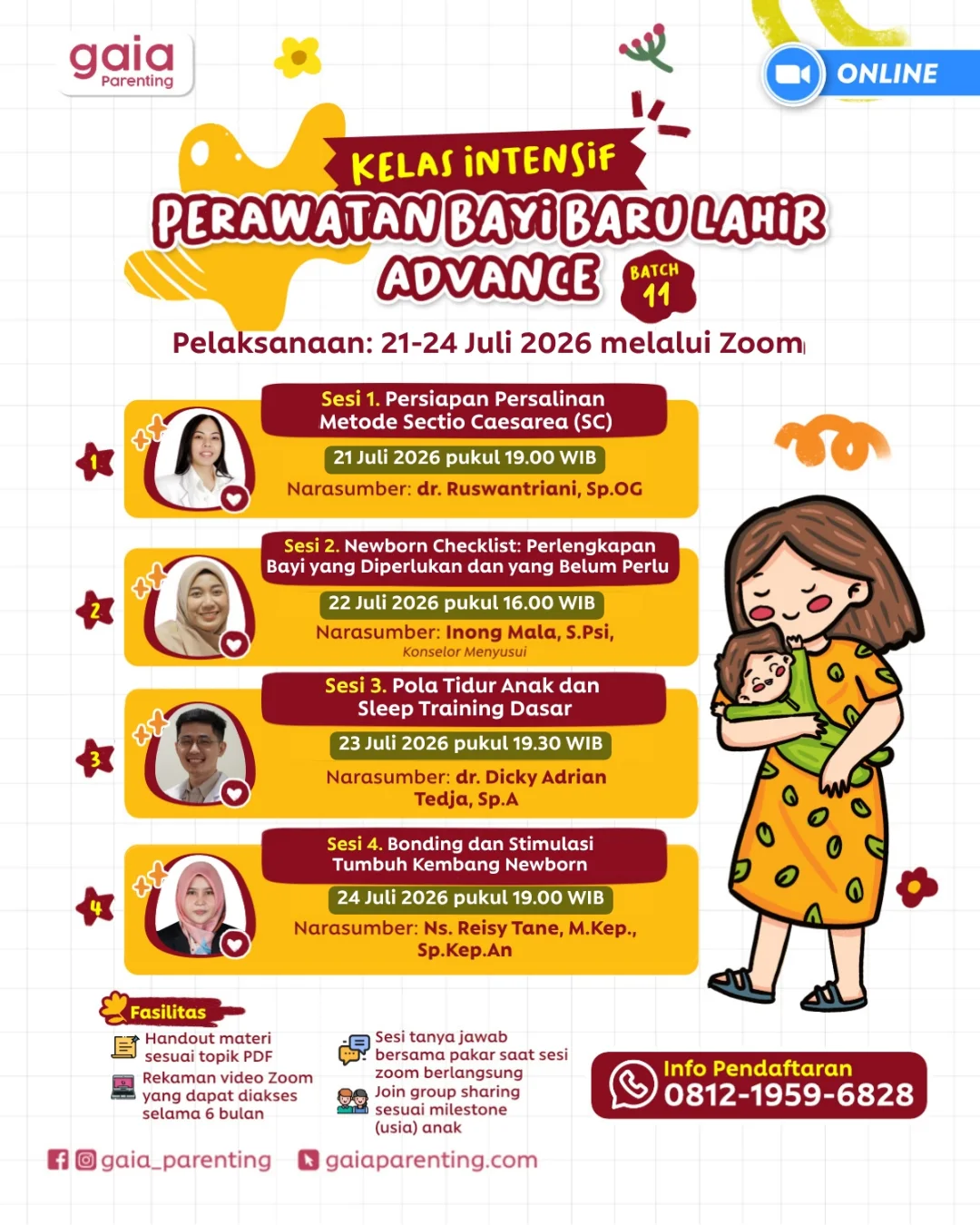 Gaia Parenting Facebook ad: Bayi belum lahir, tapi pertanyaannya sudah banyak?