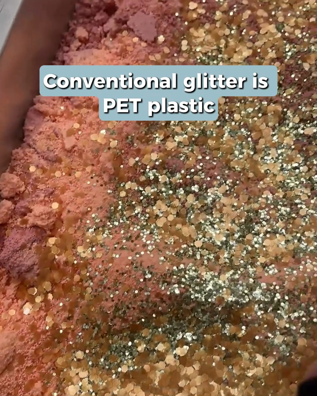The Little Potion Co Facebook ad: Plastic Glitter & Potion making, Do not mix!