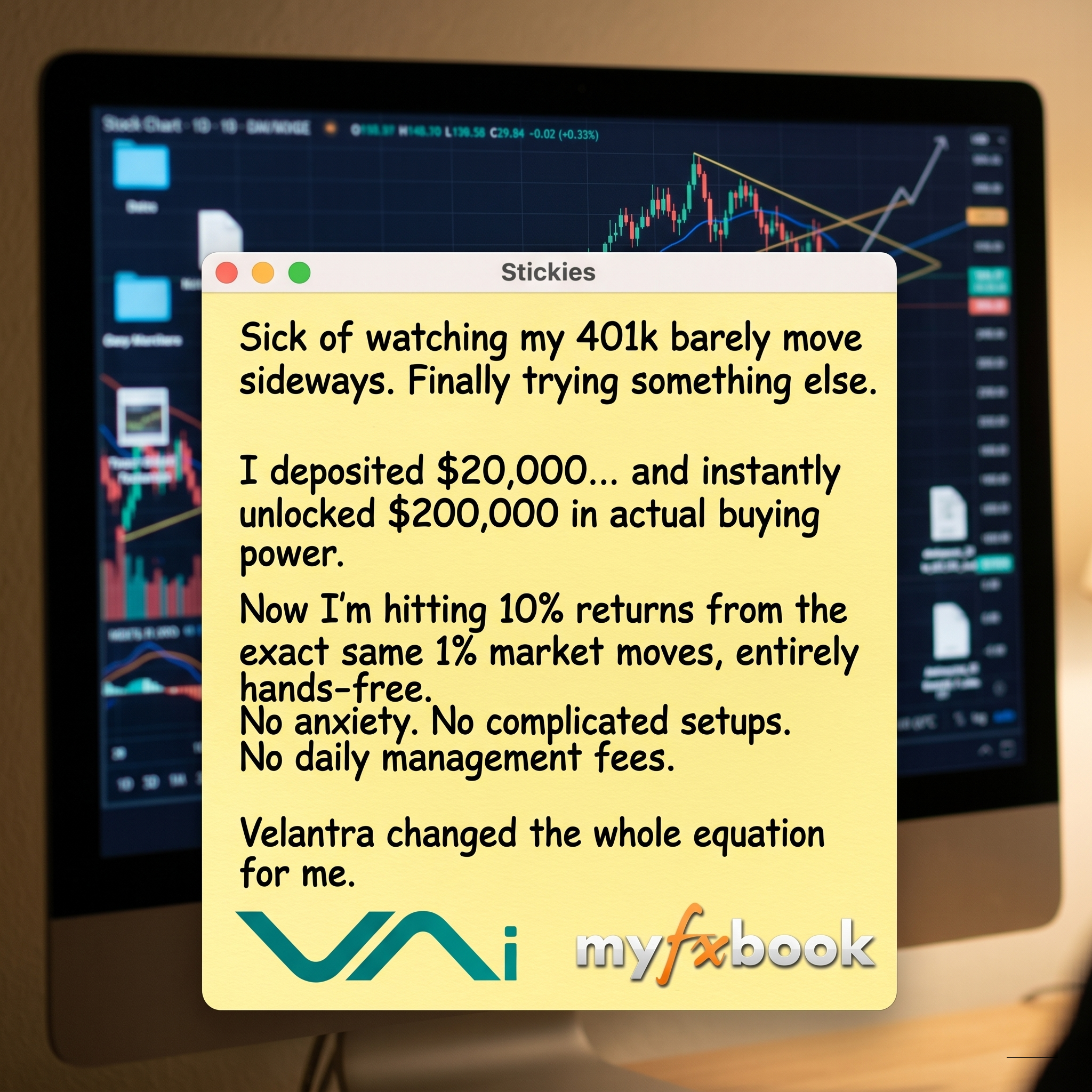 Velantra AI - 10x Leverage Facebook ad: Fully Automated Trading with 10x The Returns