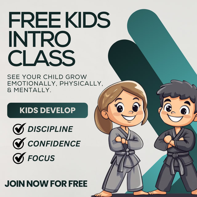 Ennis Black Belt Academy Facebook ad: FREE Kids Intro Class!