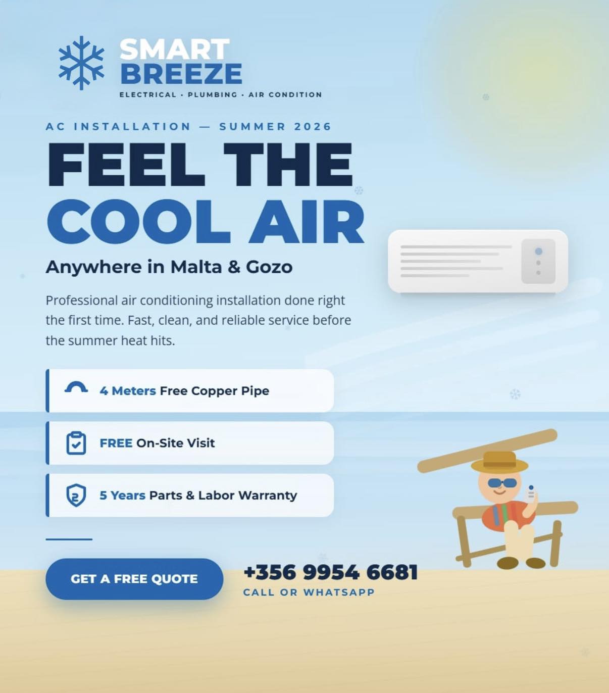 Smart Breeze Facebook ad: Ready to upgrade your old, loud, or inefficient…