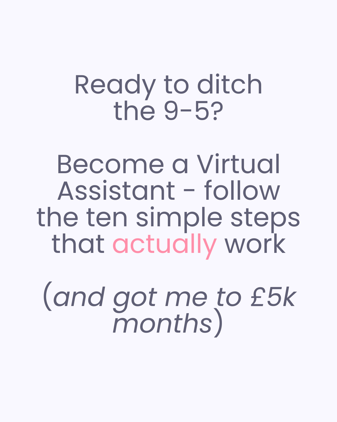 Kayleigh Johnstone, Founder of COZ & Co, Founder of The VA Village Facebook ad: Ready to ditch the 9-5?