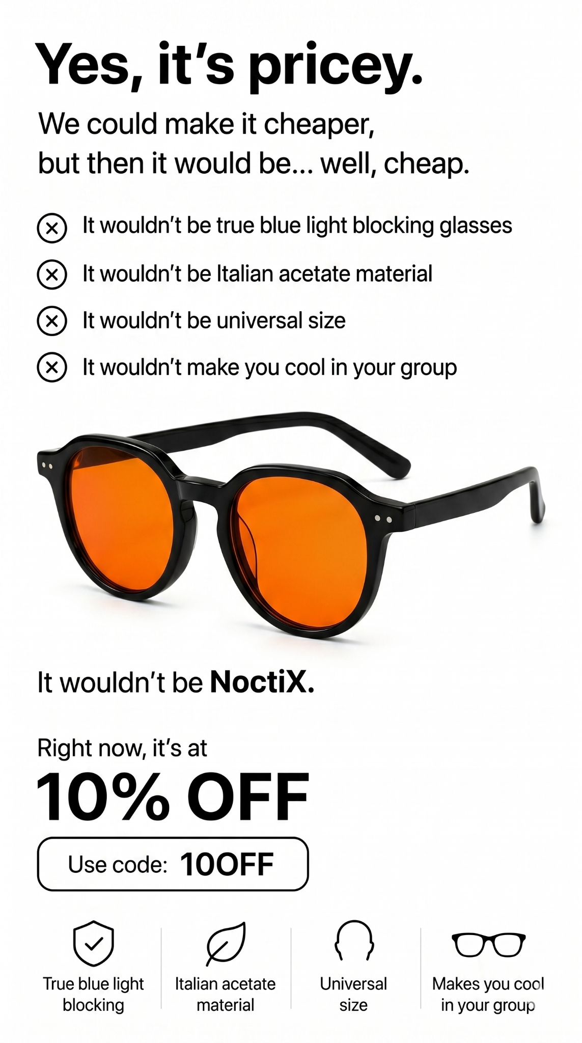 NoctiX Facebook ad