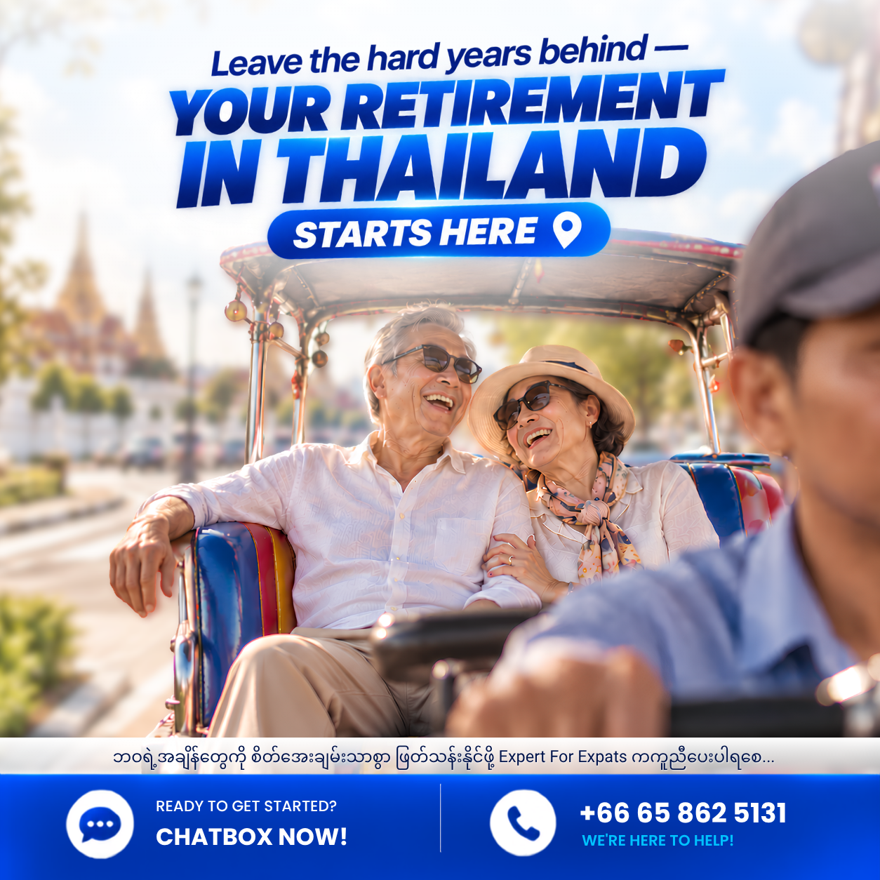 Expert Education Bangkok Facebook ad: Get Your Visa