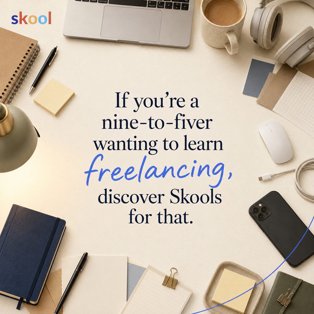 Skool Facebook ad