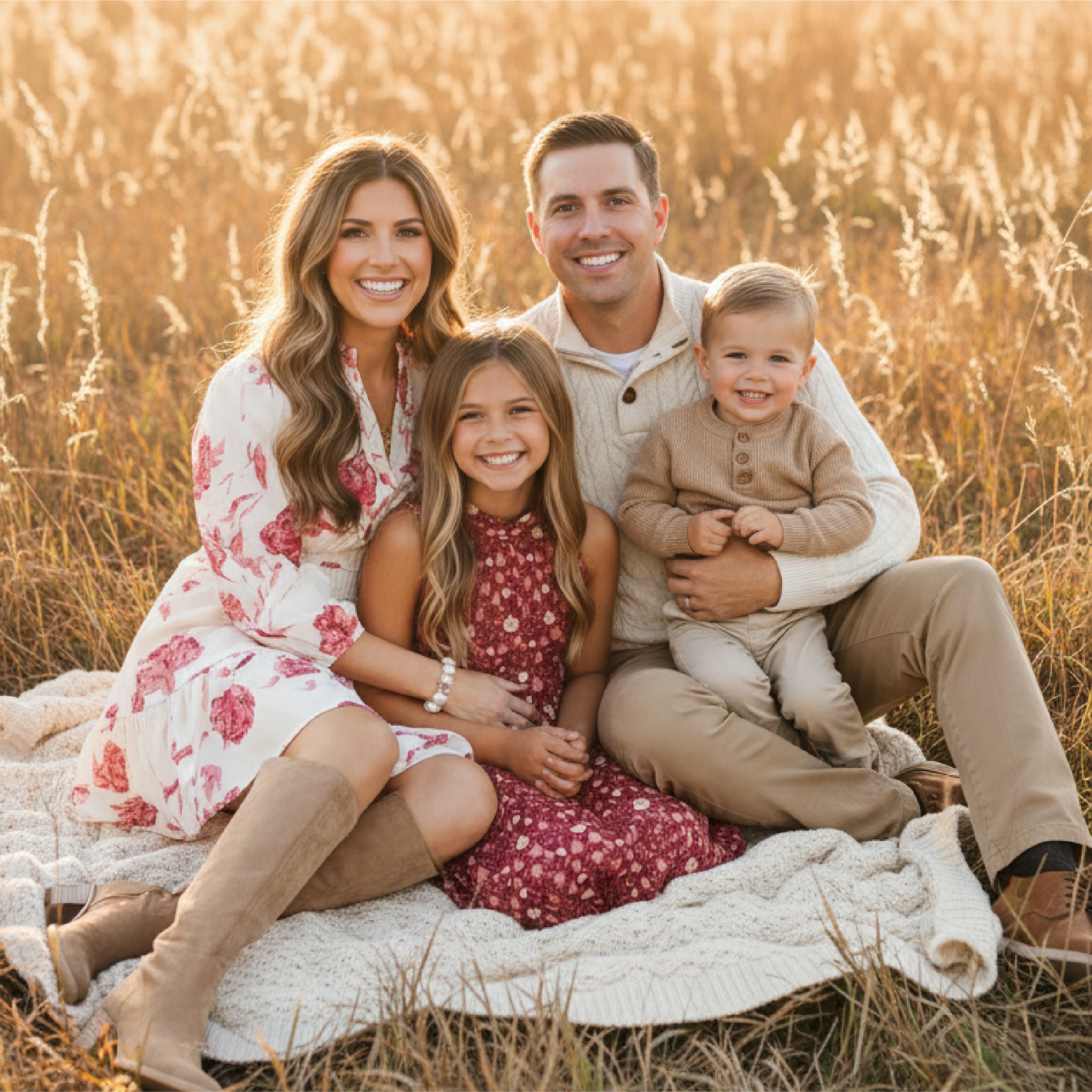 Shop the Mint Girls Facebook ad: Fall Family Photos