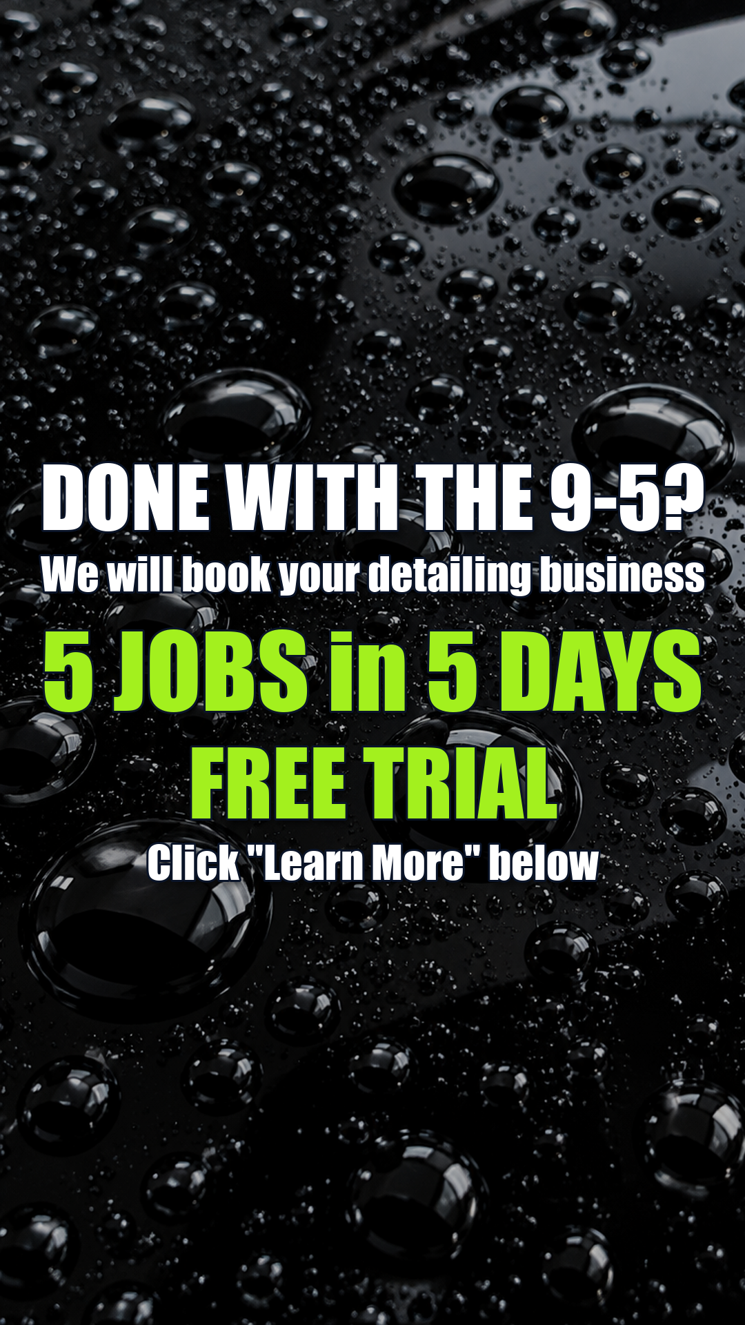 Rocket Detailer Facebook ad: For detailers who are done with the 9-5…