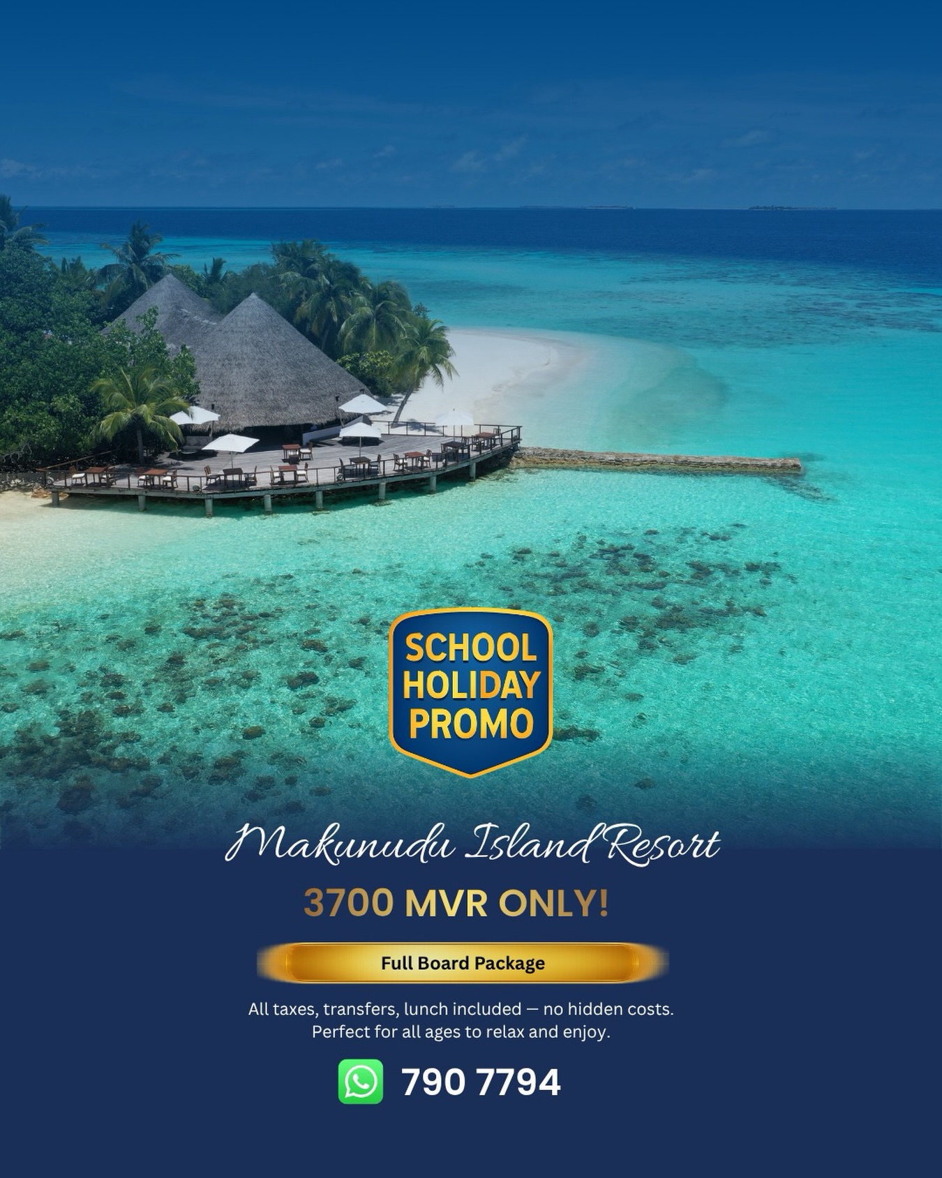 Moodhu Holidays Maldives for Locals & Work Permit Holders Facebook ad: MAKUNUDU ISLAND RESORT (4*)