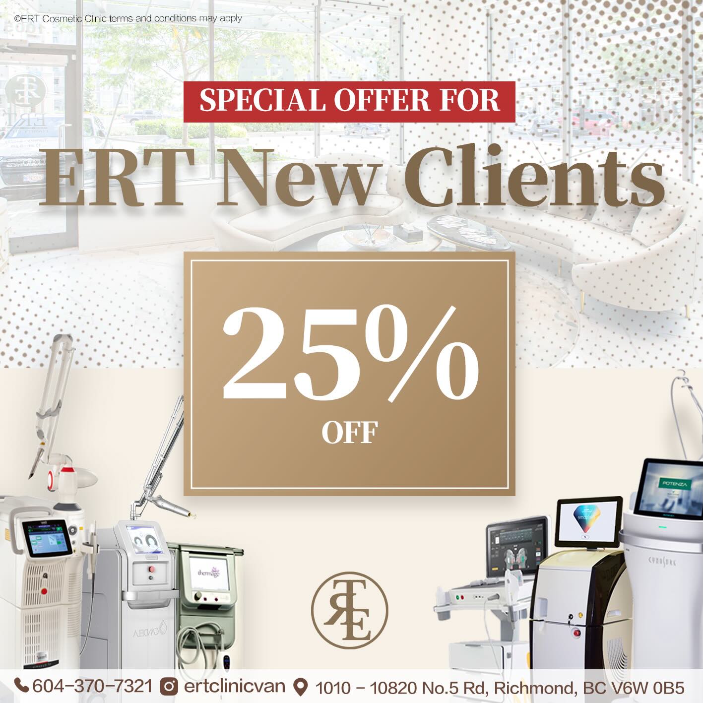 ERT Cosmetic Clinic - Vancouver Facebook ad