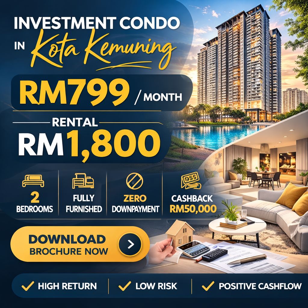 New Property In Klang Valley Facebook ad: Zero Deposit + Cashback 50K