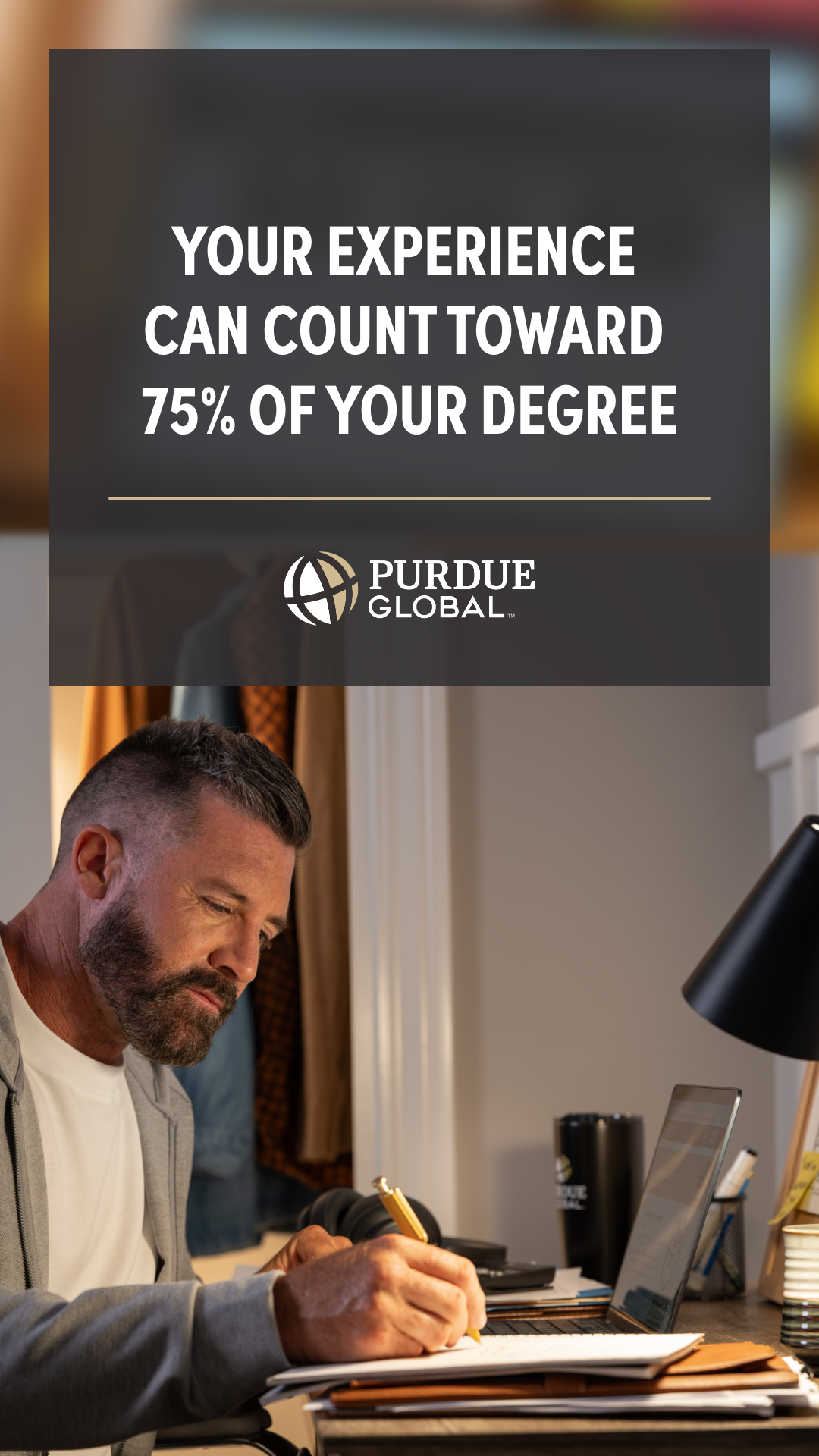 Purdue Global Facebook ad