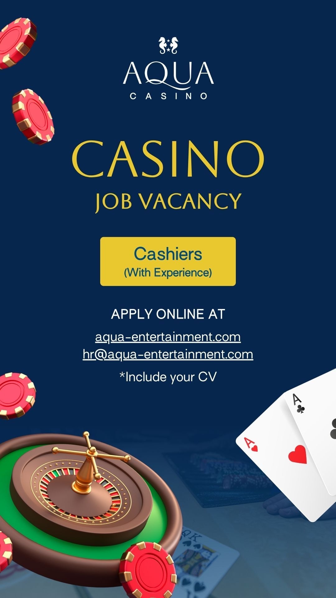 Aqua Casino Curaçao Facebook ad
