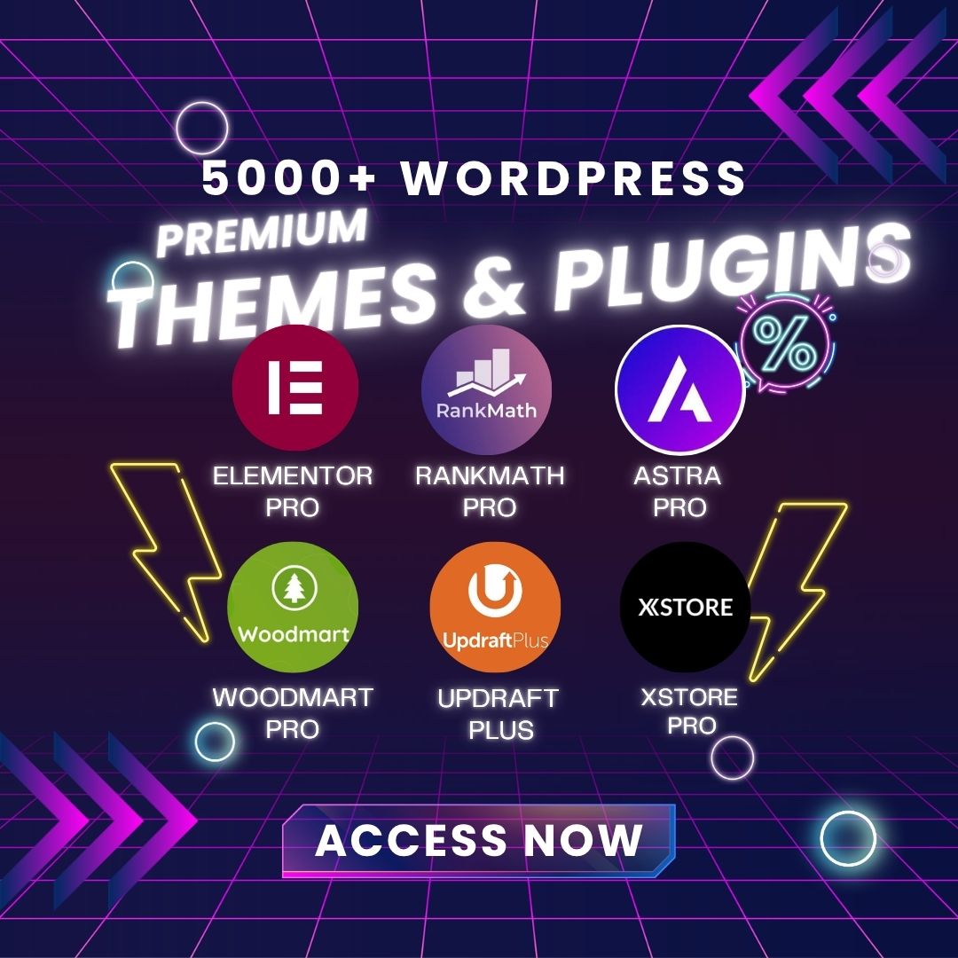 RestonDev Facebook ad: 5,000+ Premium WordPress Assets.