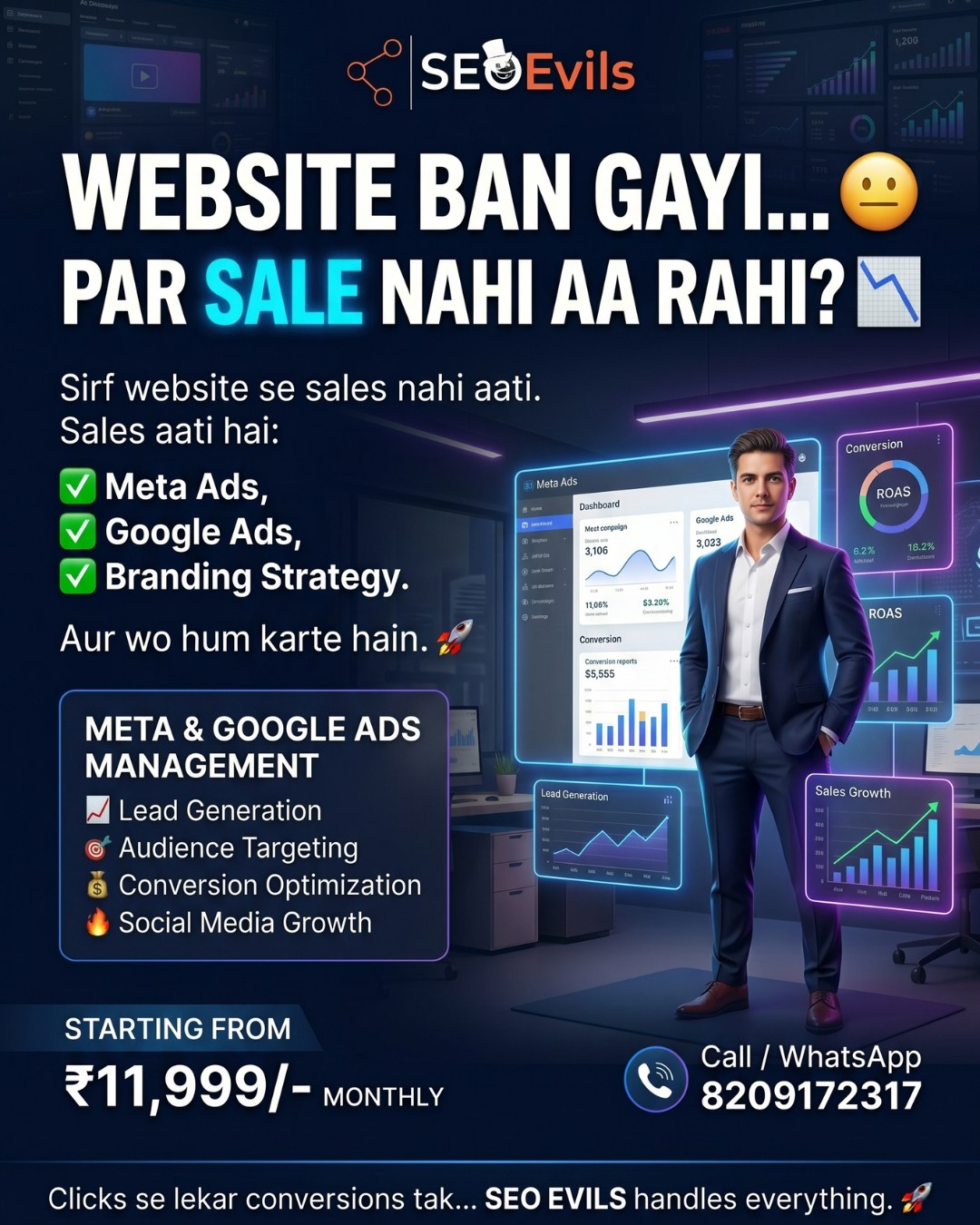 SEO Evils Facebook ad