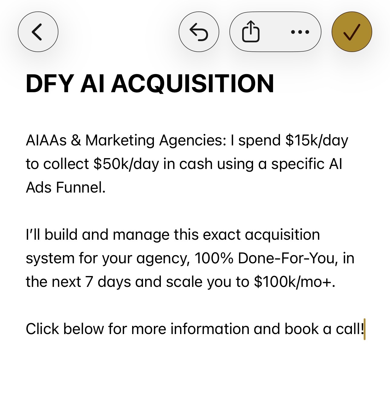 Kai Bax Facebook ad
