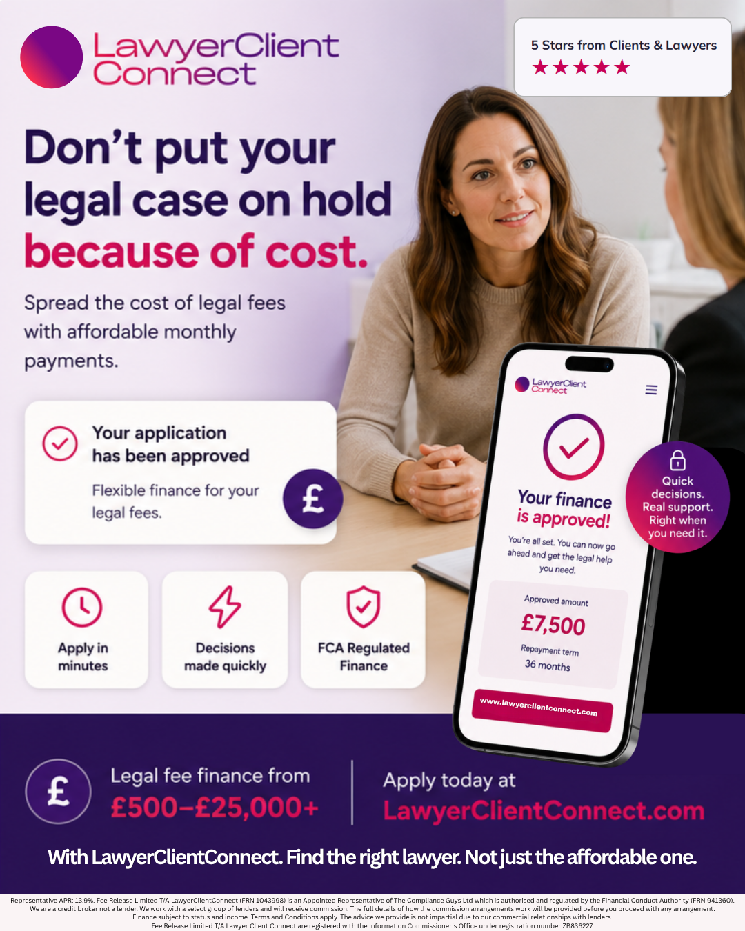 Lawyer Client Connect Facebook ad: LawyerClientConnect