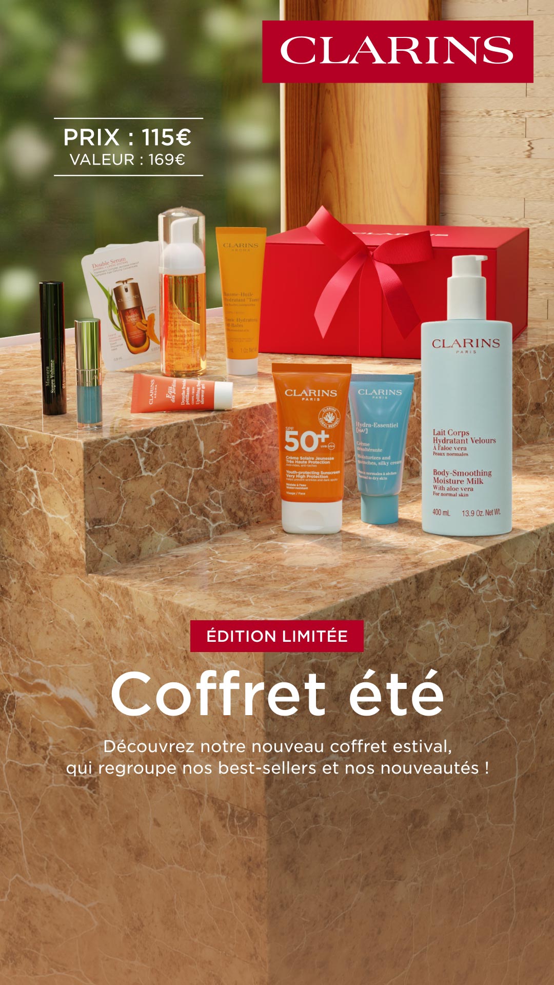 Clarins Facebook ad from Jun 18, 2026