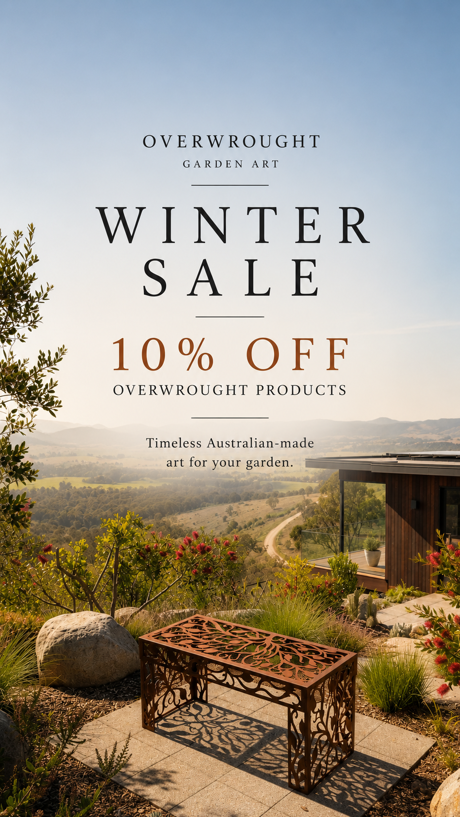 Overwrought Garden Art Facebook ad