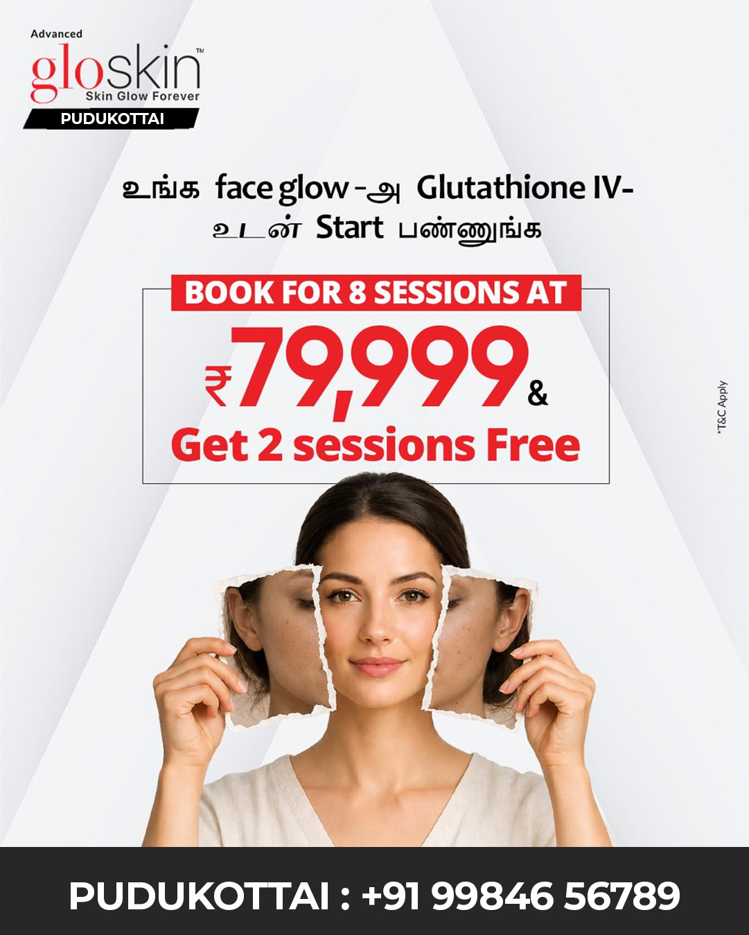 Advanced Grohair & Gloskin Clinic Pudukkottai Facebook ad