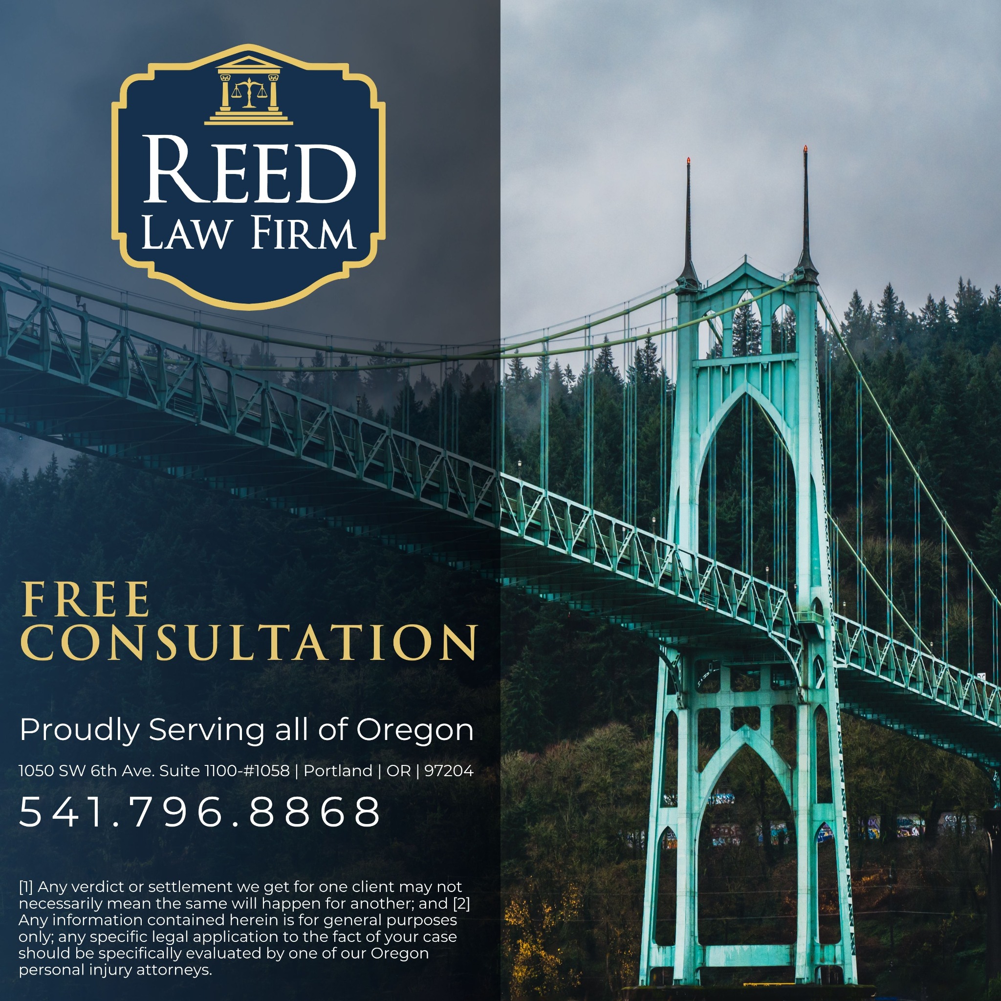 Reed Law Firm, PC Facebook ad from Feb 20, 2026