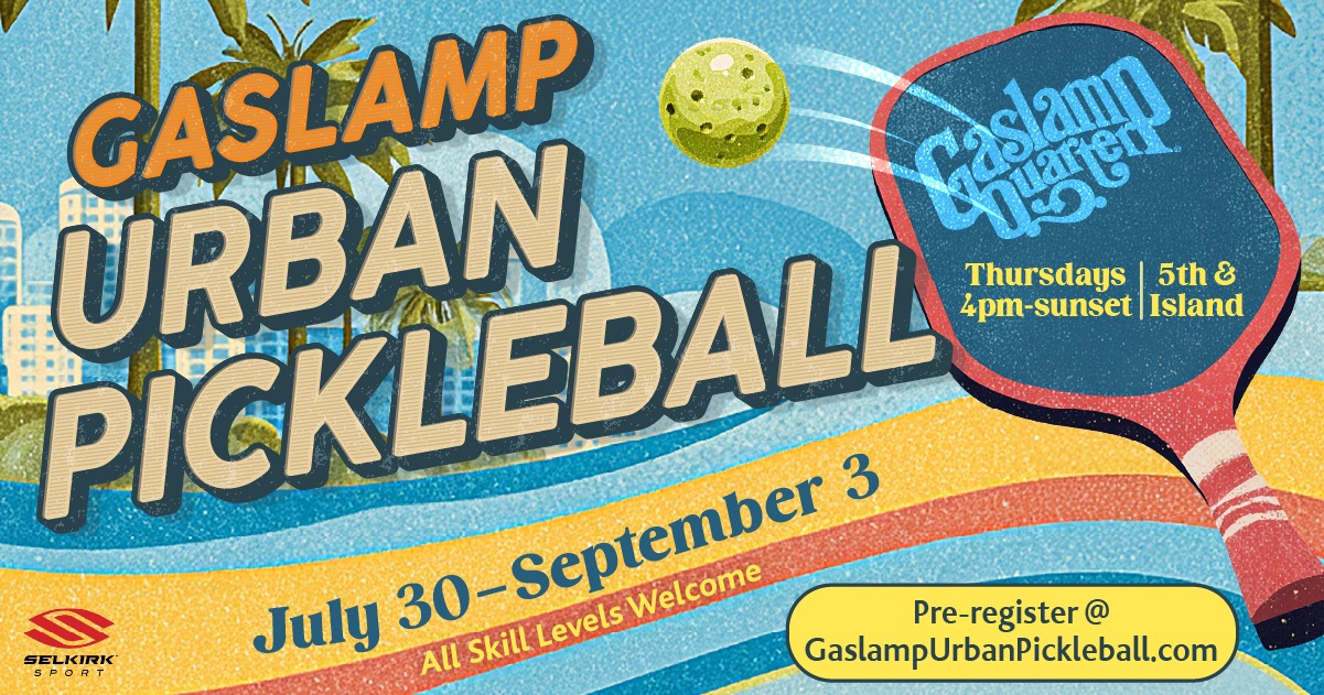 Gaslamp Quarter Facebook ad: Gaslamp Urban Pickleball