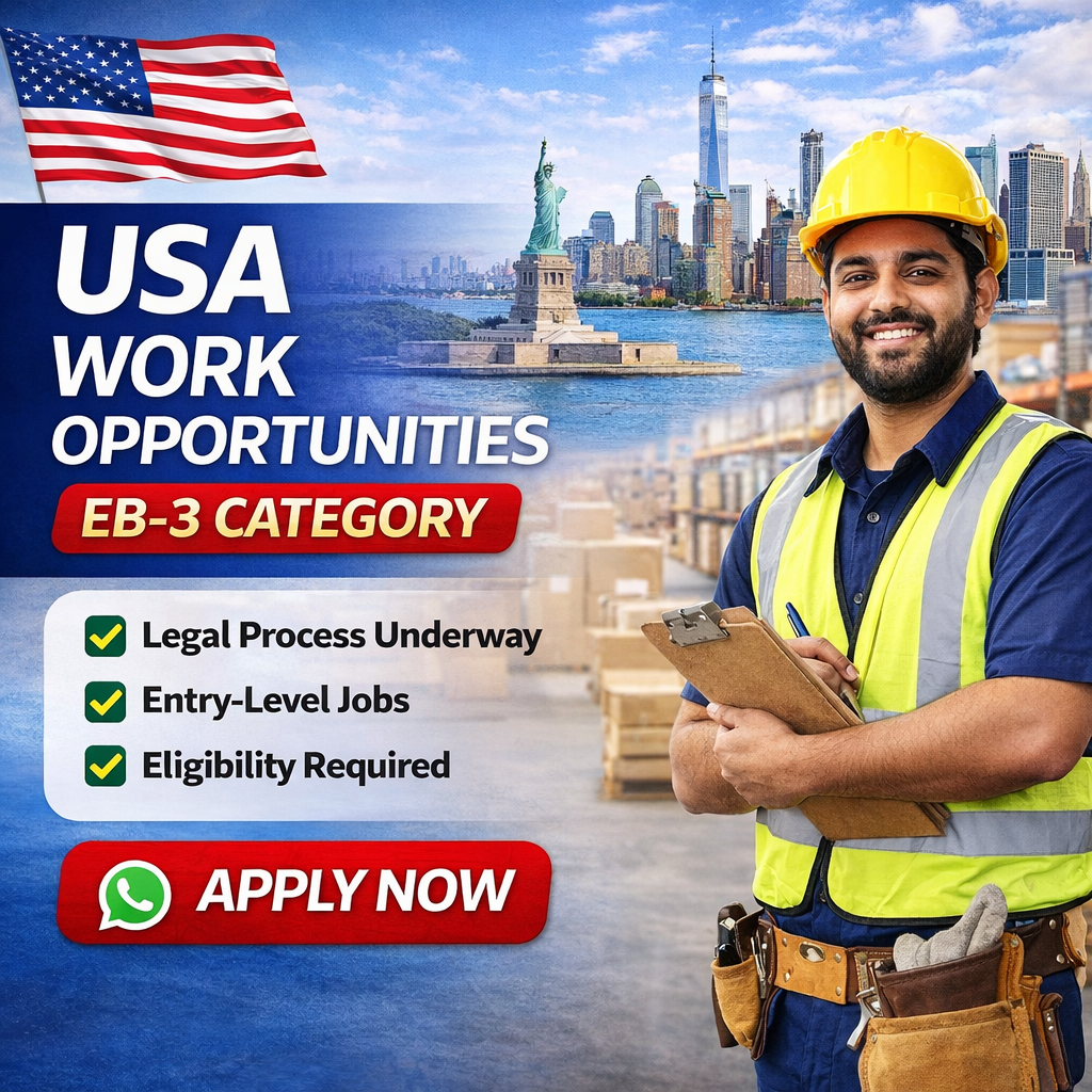 New Way Migration Facebook ad: Apply for USA Opportunities