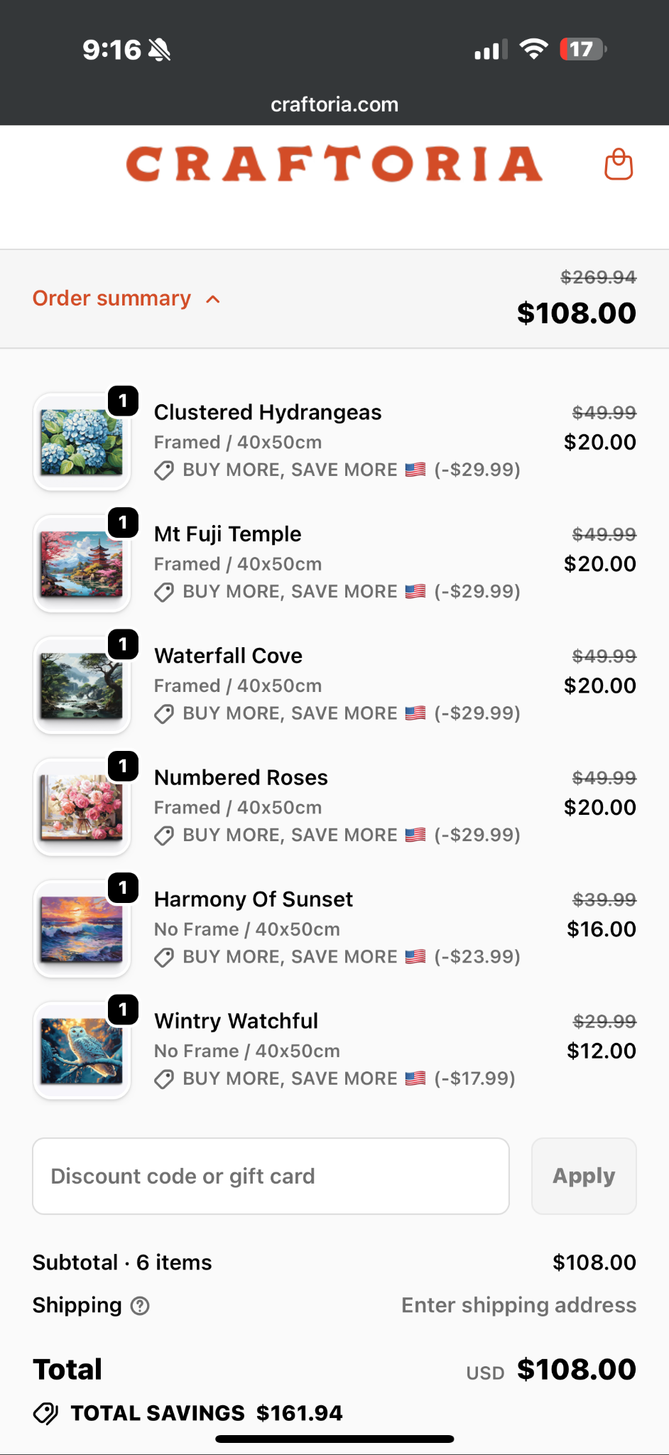 Craftoria Facebook ad