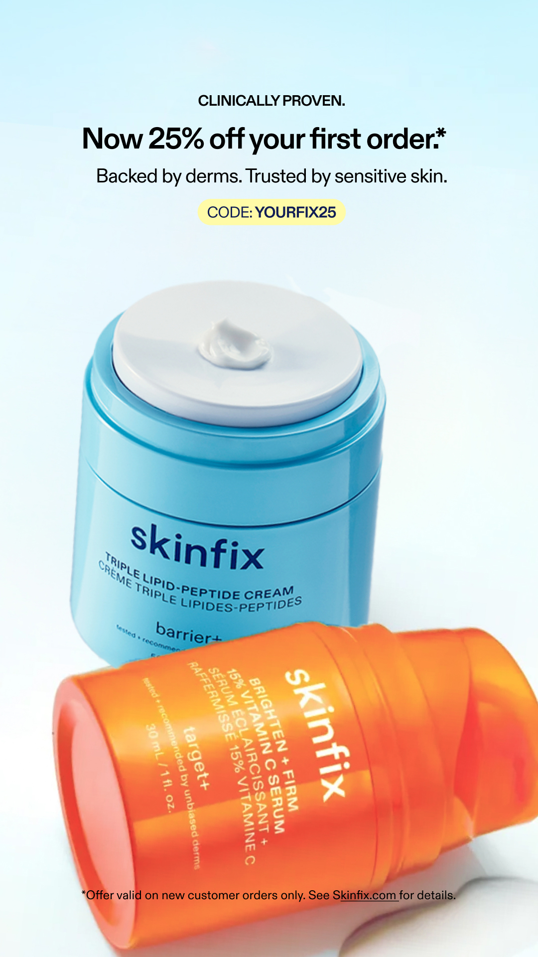 Skinfix Inc. Facebook ad