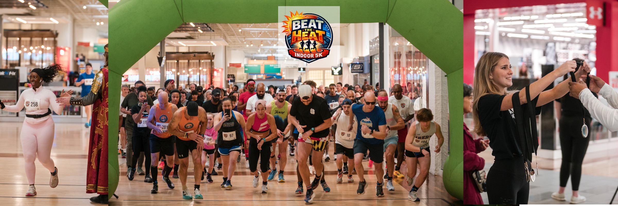 Peake Events Facebook ad: The Beat the Heat Indoor 5K at Arundel Mills