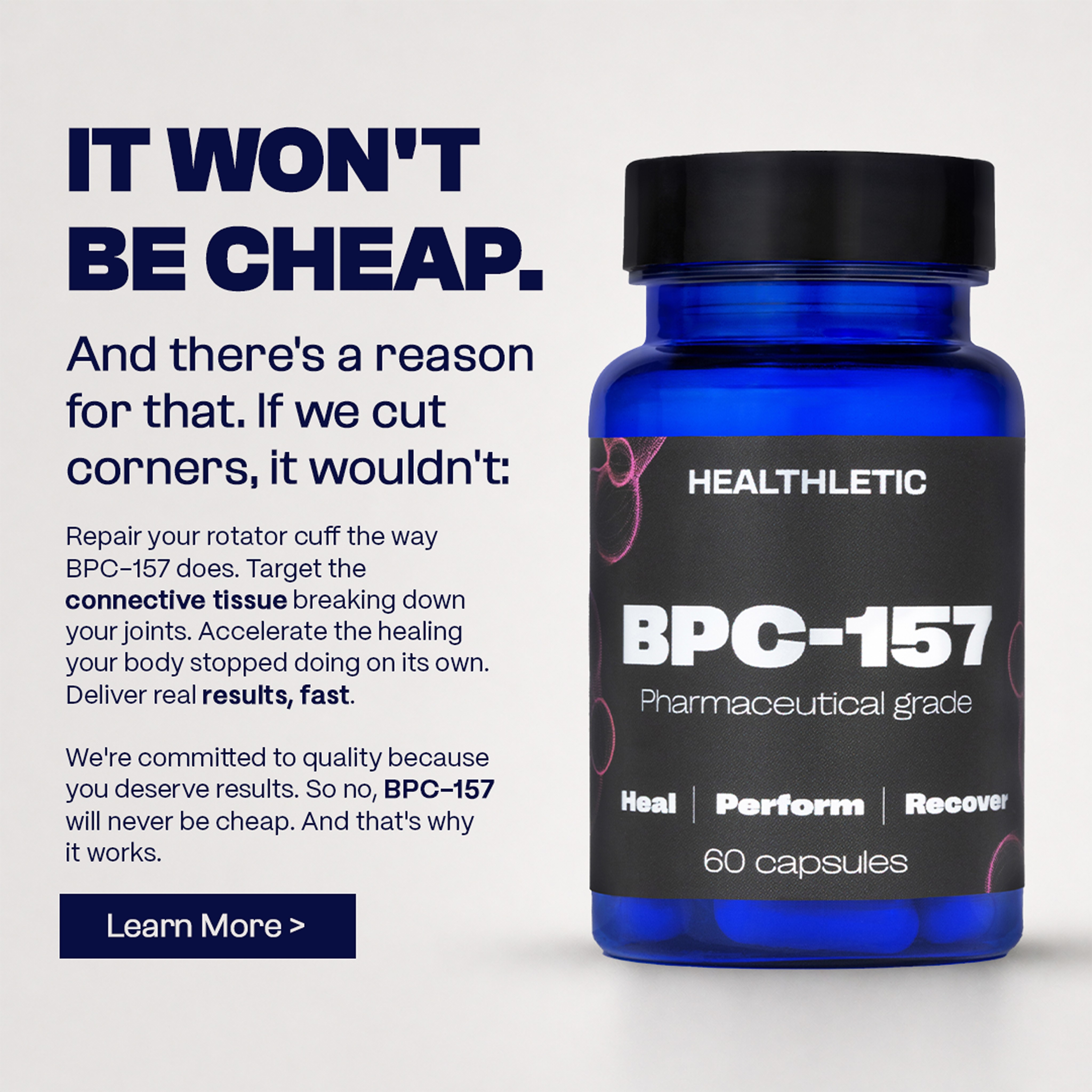 Healthletic Facebook ad