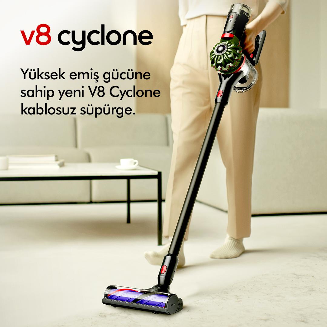 Dyson Facebook ad: Yüksek emiş gücüne sahip yeni Dyson V8 Cyclone…