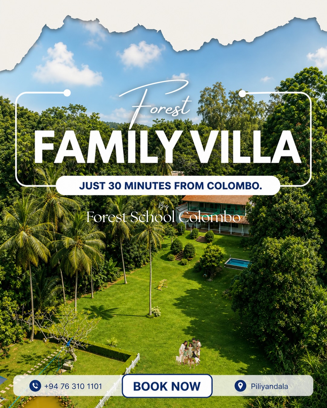 Forest Family Retreat Facebook ad