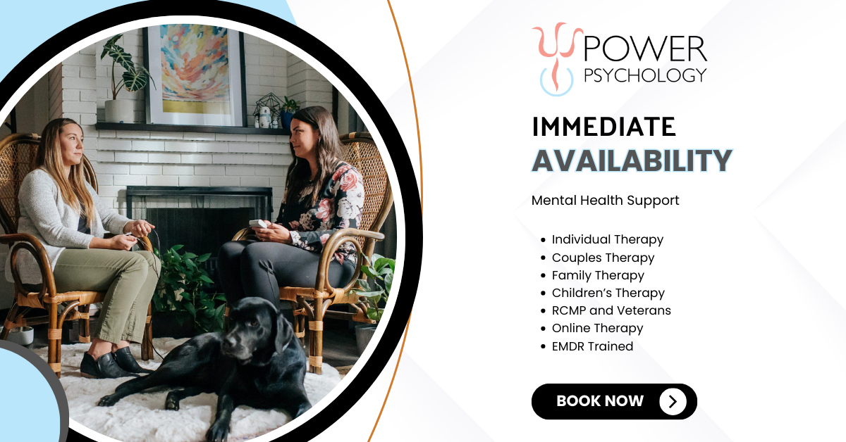 Power Psychology & Associates Facebook ad: Mental Health Support, Available Now