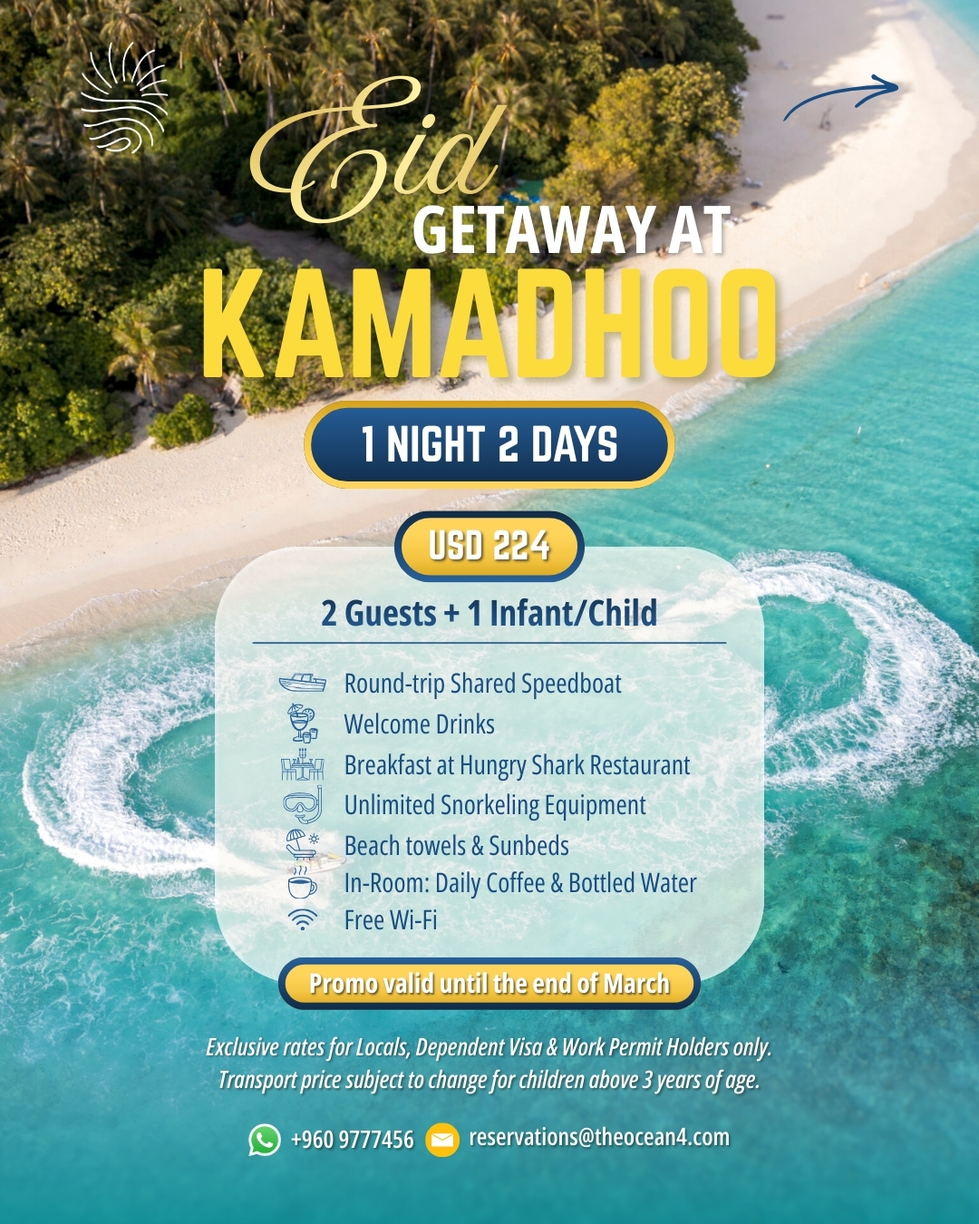 Silver Bay Kamadhoo Facebook ad: Eid Getaway Alert!