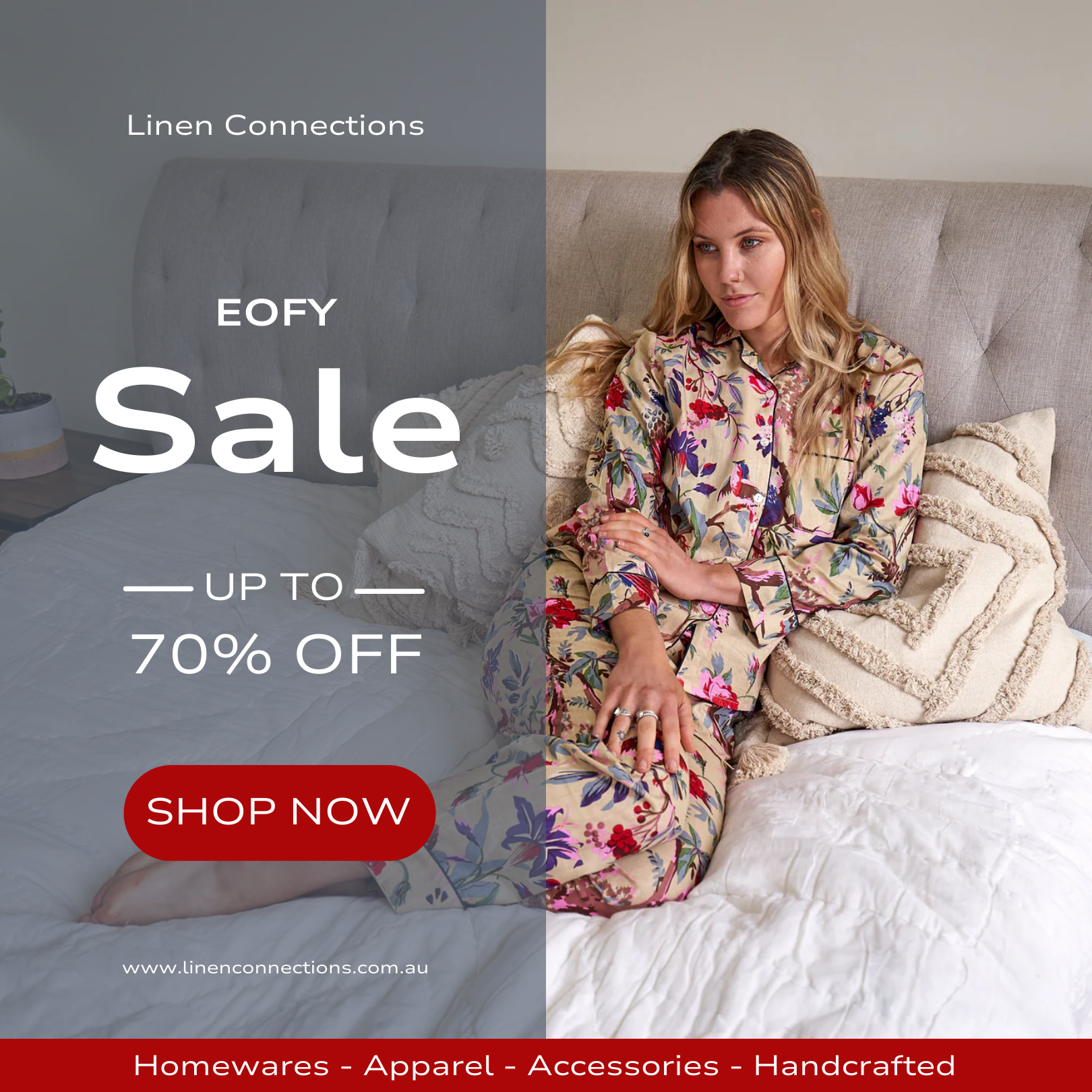 Linen Connections Facebook ad