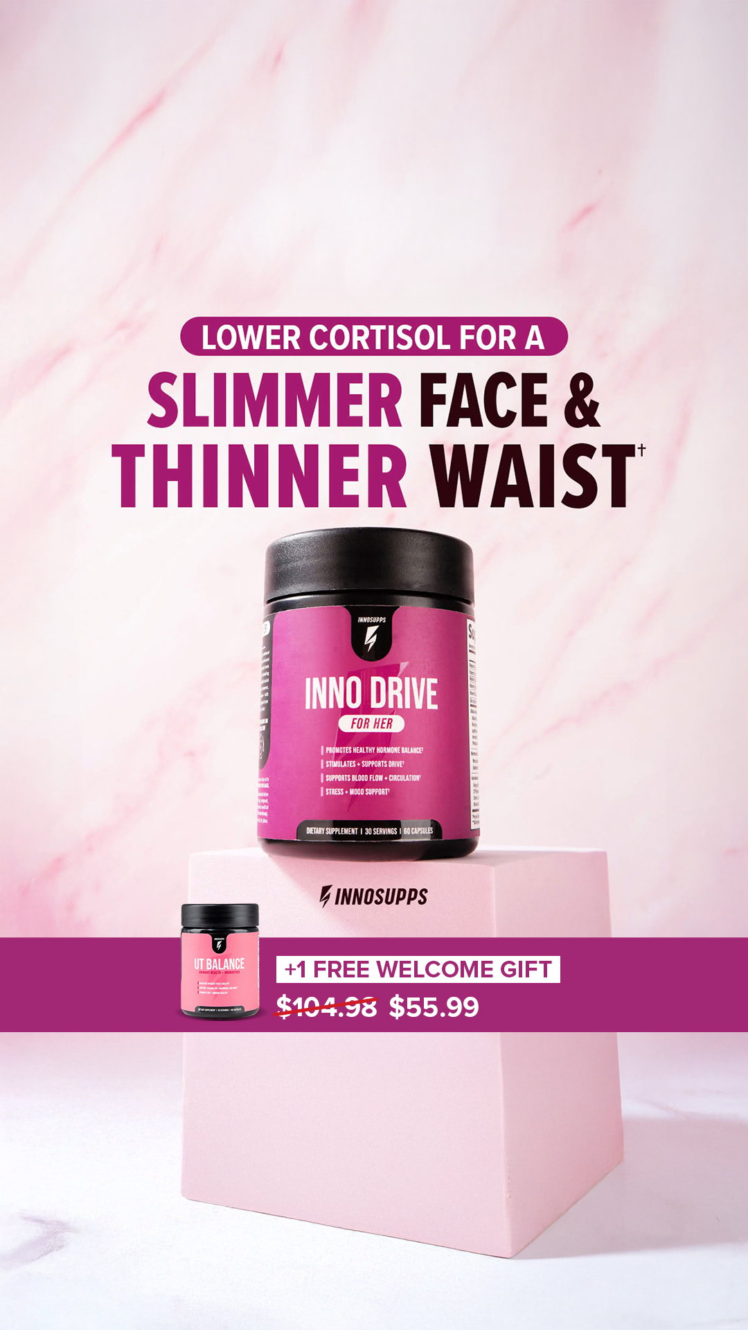 Inno Drive: For Her by Inno Supps Facebook ad from Feb 14, 2026