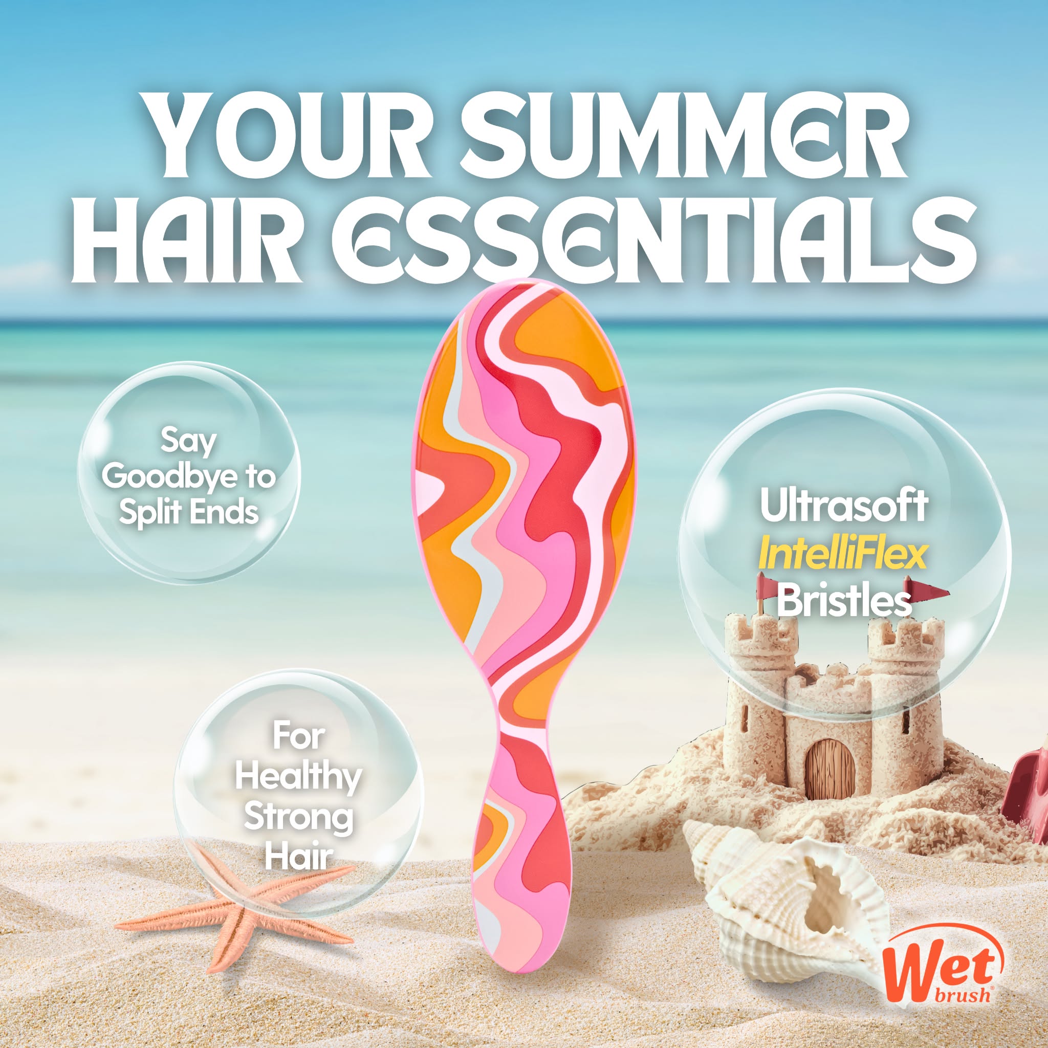 Wet Brush Philippines Facebook ad: Sweeten Up Your Summer Hair Routine