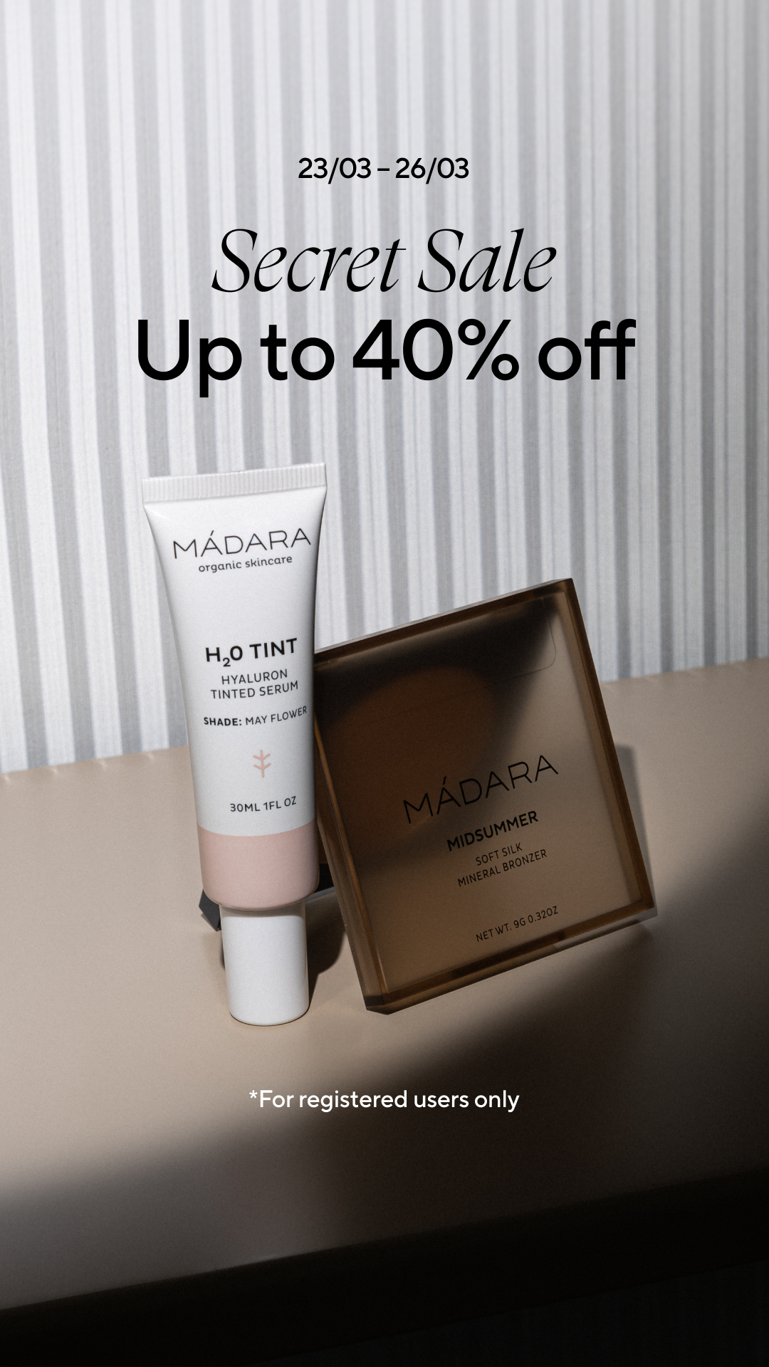 Mádara Organic Skincare Facebook ad