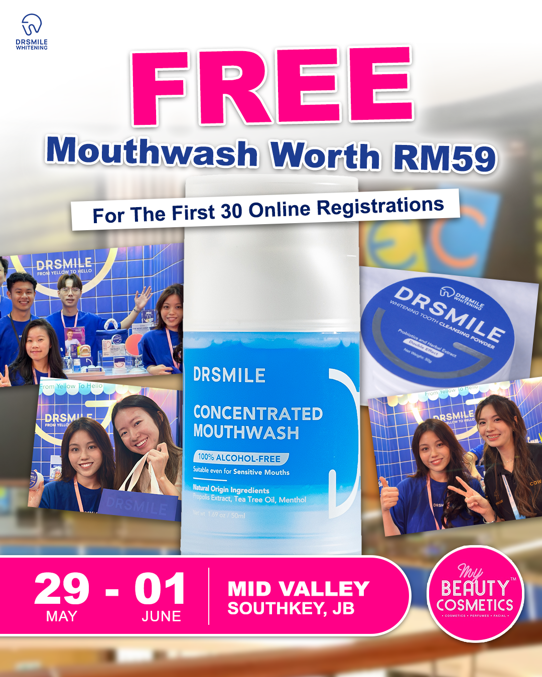 Dr Smile Whitening Facebook ad