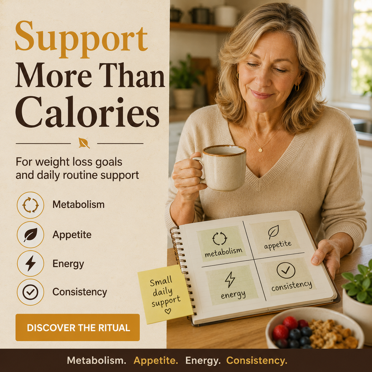 Dr Rebecca Collins - Weight Loss Coach Facebook ad: Not Another Harsh Fat-Burner