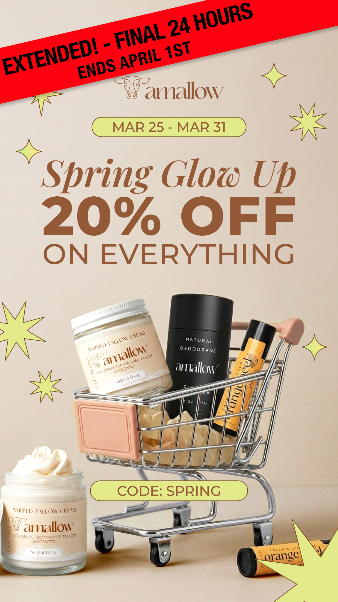 Amallow Naturals Facebook ad