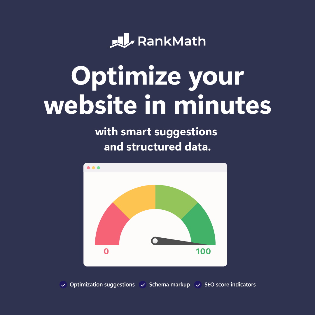 Rank Math Facebook ad: SEO for WordPress