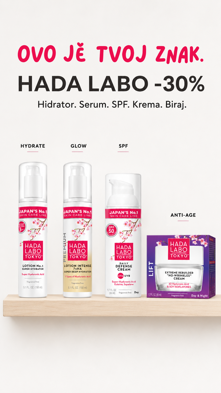 MagicBeauty.rs Facebook ad: No.1 u Japanu, sada -30%