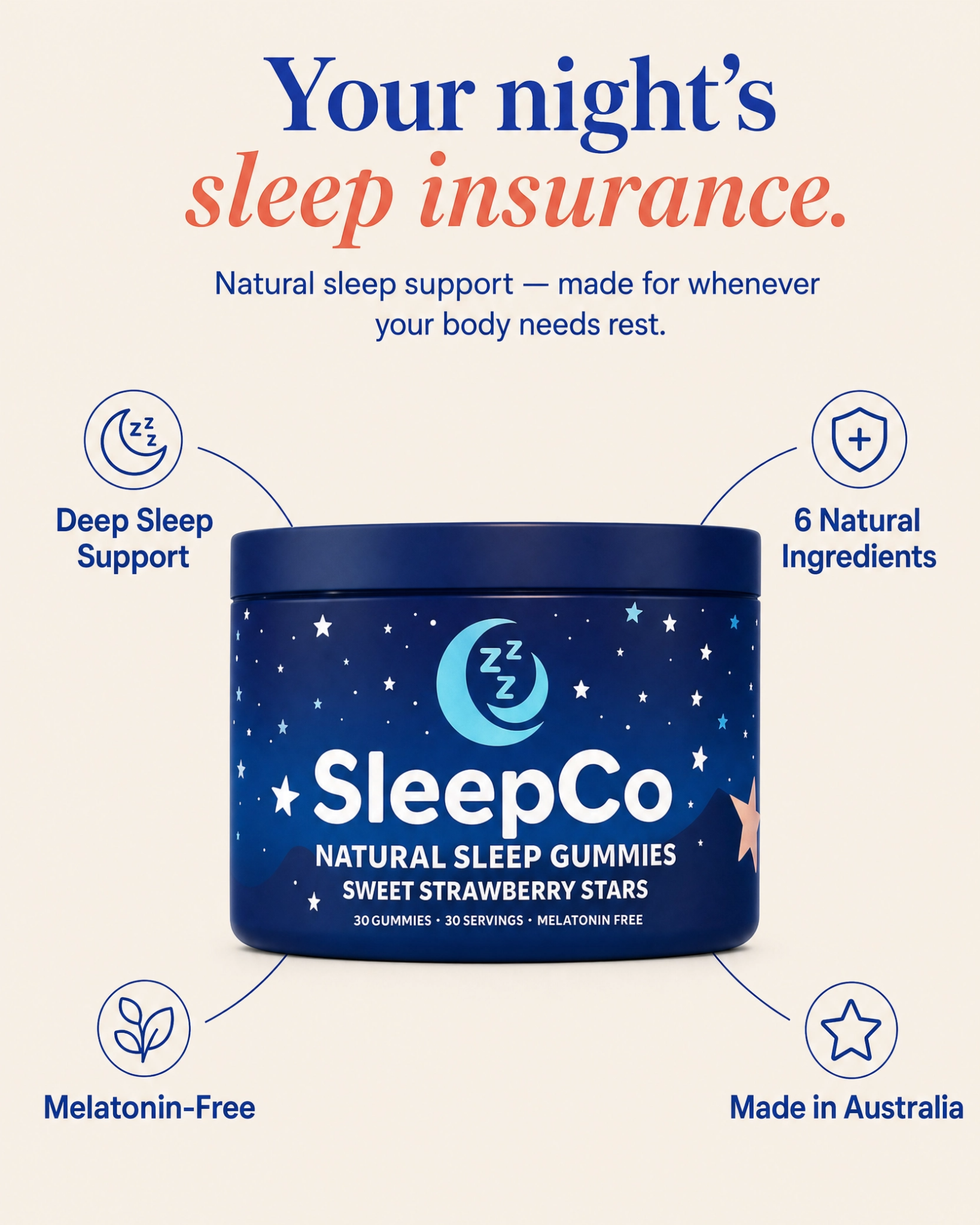 SleepCo Facebook ad