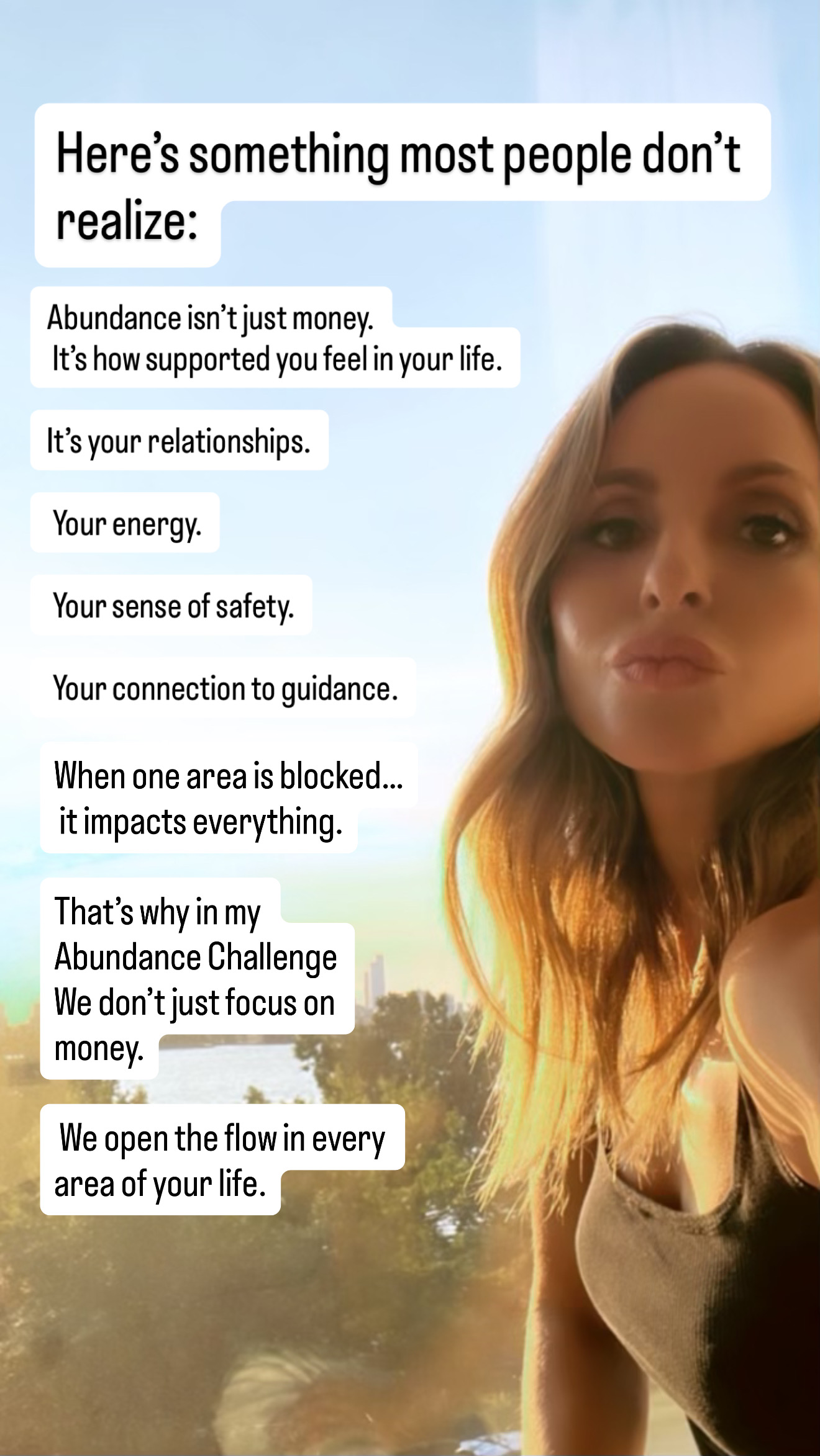 Gabby Bernstein Facebook ad: Join the Abundance Challenge