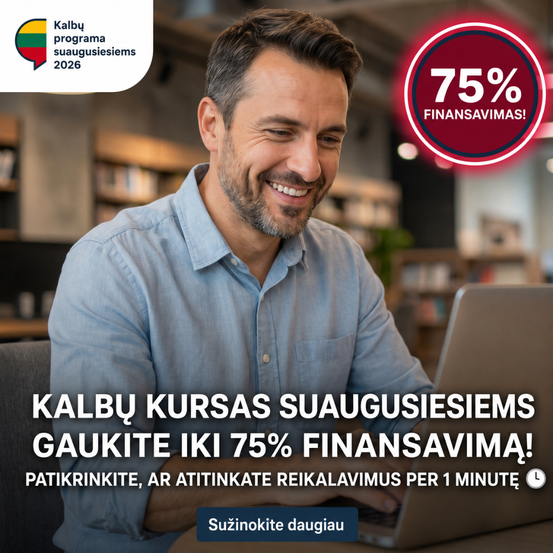Užsienio kalbų ir tobulėjimo centras Facebook ad